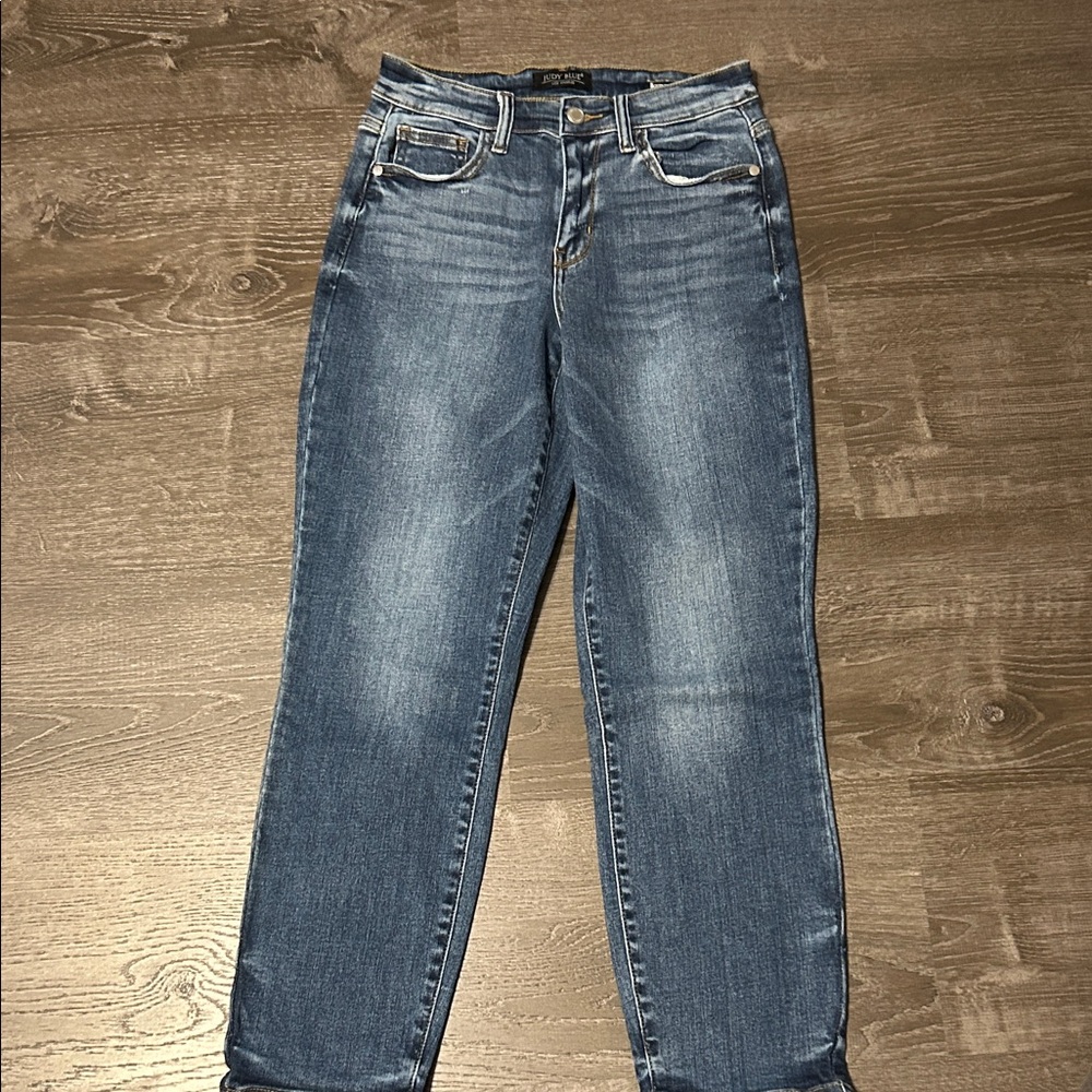 Judy Blue Women's Straight Leg Jeans in Classic Blue Size 3/26